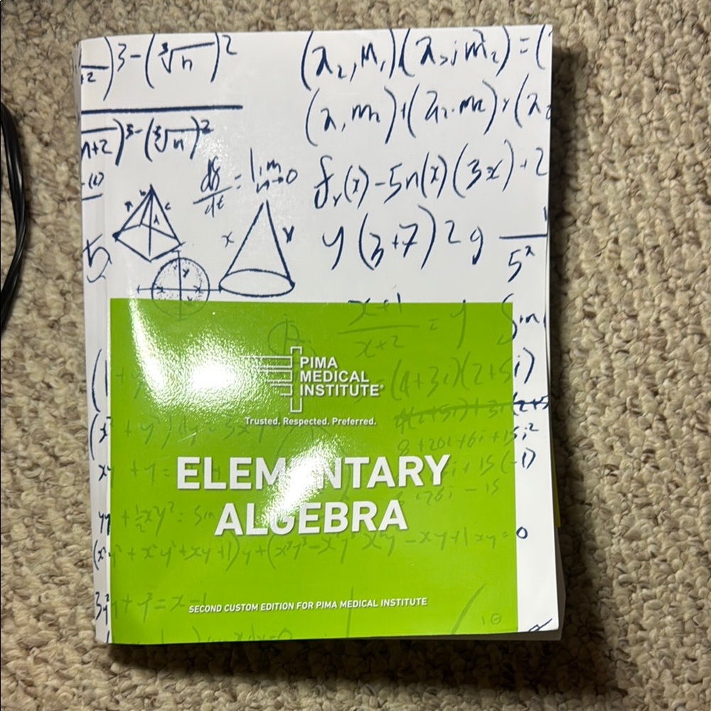 Elementary Algebra Textbook by Pima Medical Institute